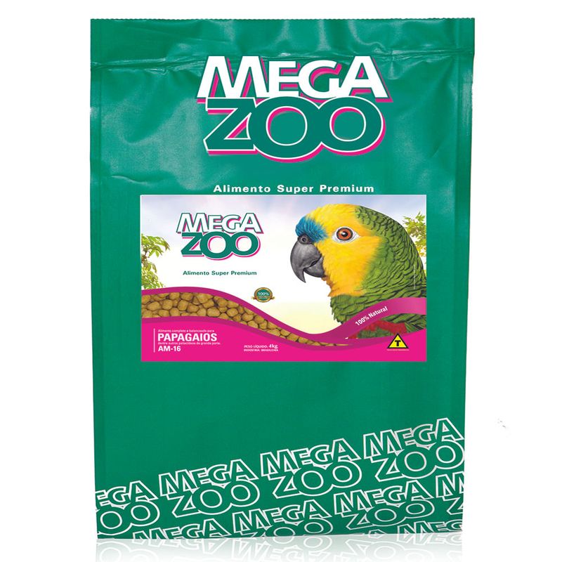 Megazoo Ext Papagaio Premium (Pp16) 12Kg