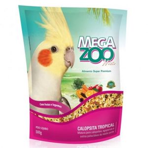 Alimento Integral Para Calopsita Megazoo Mix Tropical 500g