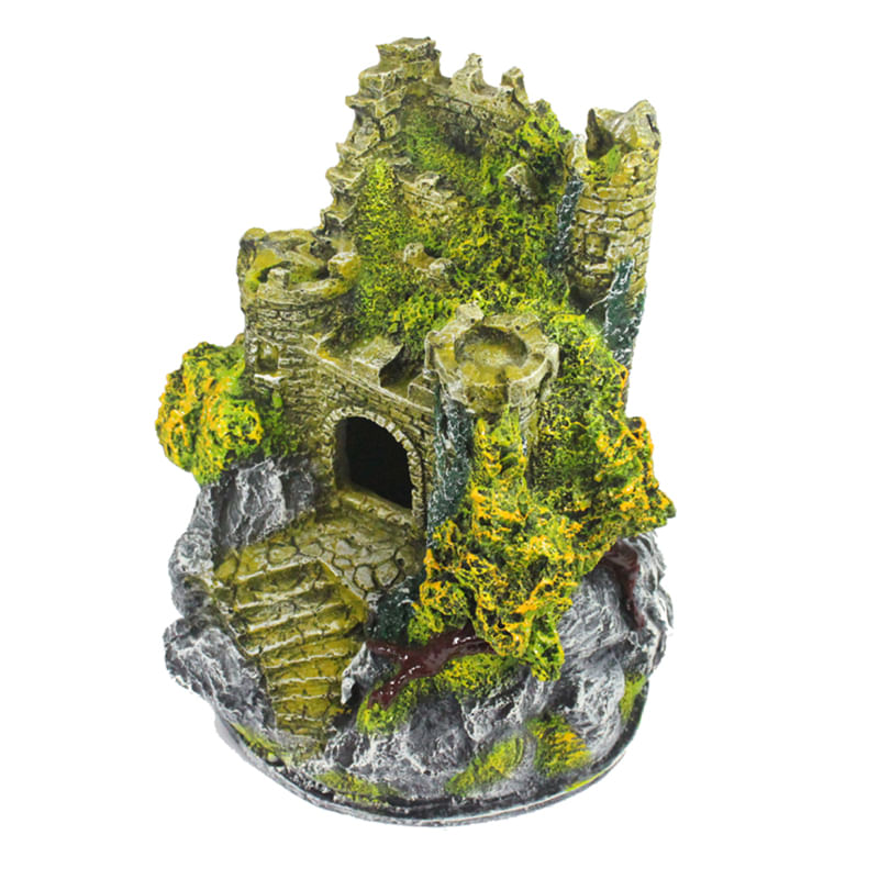 Toca Enfeite Castelo Medieval Para Terrário Repteis E Aracnideos