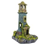 Toca Enfeite em Resina Farol Ruína Para Decoração De Terrários
