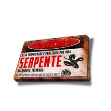 Adesivo Cuidado Serpente