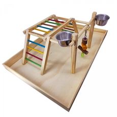 Brinquedo Playground Parque Compacto Play Up Médio Para Aves Morapet
