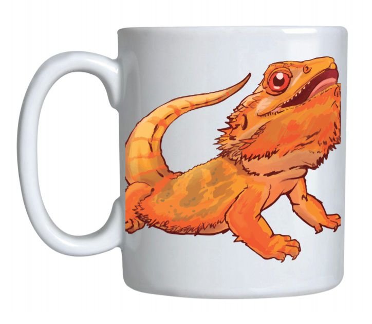 Caneca de Cerâmica Bearded Dragon