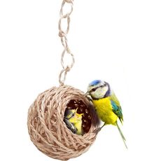 Ninho Especial Pequeno De Sisal Para Pássaros Animalíssimo 16cm
