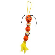 Brinquedo De Pelúcia Para Pets Centopeia Com Chocalho 30cm