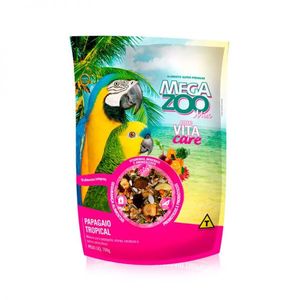 Alimento Integral Para Papagaio Megazoo Mix Tropical - 700g