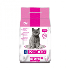 Granulado Higiênico Para Ferret Gatos Roedores Progato Branco Perfumado 1,8kg