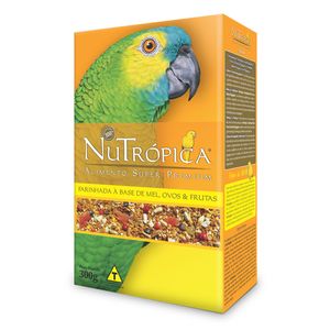 Farinhada Nutrópica para Papagaio Mel Ovos e Frutas- 300g